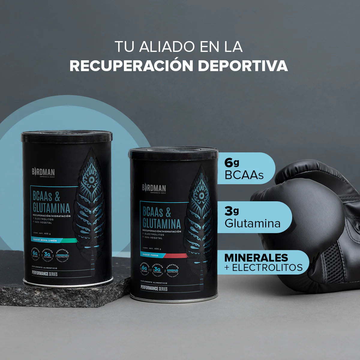 Bcaa + glutamina 30 servicios - Birdman